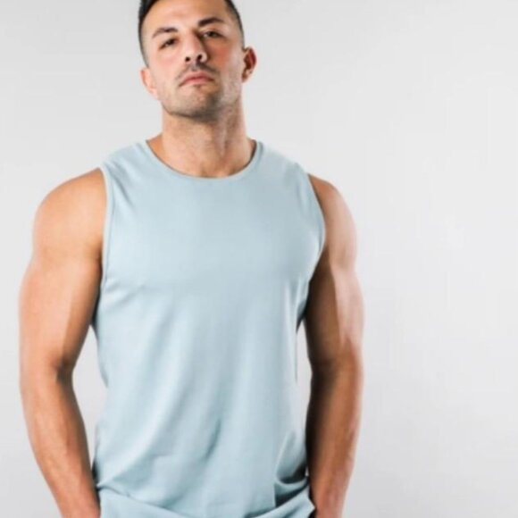 Alphalete Other - Alphalete Men's LUX V2 Blue Summit Cutoff Tank - Large